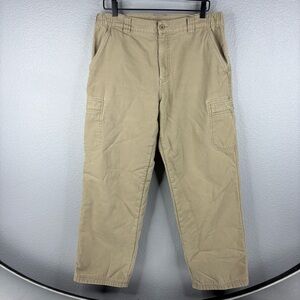 L.L. Bean Men’s Fleece-Lined Tan Cargo Pants